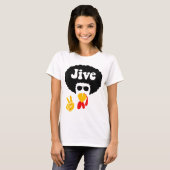 Peace Sign Jive Turkey Face Funny Thanksgiving Gif T-shirt (Voorkant volledig)