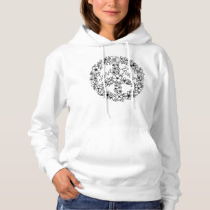 PEACE SIGN LOVE 60s 70s Hippie Halloween Costume Hoodie