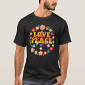 Peace Sign Love 60S 70S Hippie T-shirt (Voorkant)