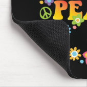 PEACE SIGN LOVE 60s 70s Stropdas Die Hippie Costum Muismat (Hoek)