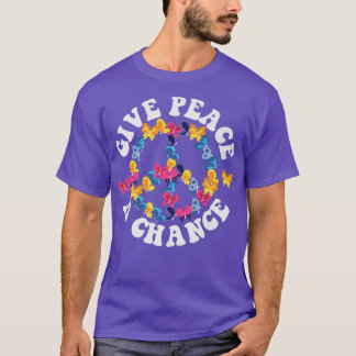 PEACE SIGN LOVE 60s 70s Tie Dye Halloween B T-shirt