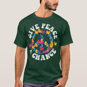 PEACE SIGN LOVE 60s 70s Tie Dye Halloween B T-shirt