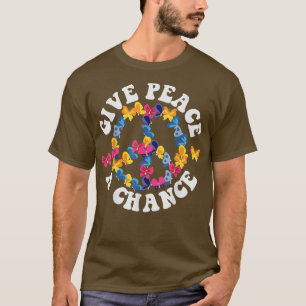 PEACE SIGN LOVE 60s 70s Tie Dye Halloween B T-shirt