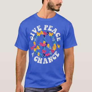 PEACE SIGN LOVE 60s 70s Tie Dye Halloween B T-shirt