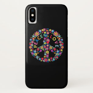 PEACE SIGN LOVE 60s 70s Tie Dye Hippie Case-Mate iPhone Case
