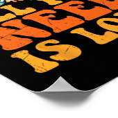 Peace Sign Love 60s 70s Tie Dye Hippie Costume Hal Poster (Hoek)