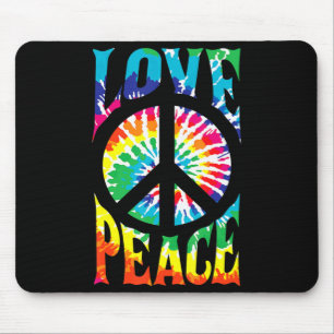 Peace Sign Love 60S 70S Tie Dye Hippie Costume Muismat