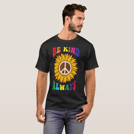 Peace Sign Love 60s 70s Tie Dye Hippie Halloween C T-shirt (Voorkant volledig)
