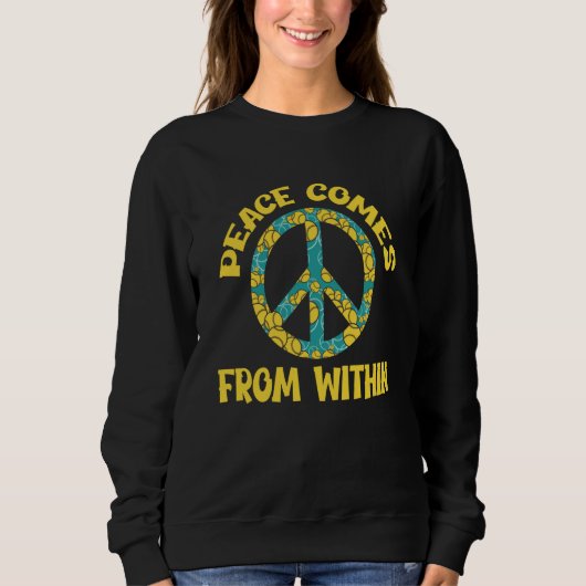 Peace sign Love Freedom Peace Hippie and Bliss Trui (Voorkant)