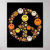 PEACE SIGN LOVE Hippie Groovy Vibes Halloween C Poster (Voorkant)