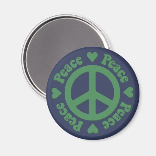 Peace Sign Magneet (Voorkant / Achterkant)