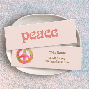 Peace Sign Mini profielkaart Visitekaartje
