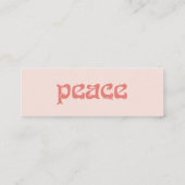Peace Sign Mini profielkaart Visitekaartje (Achterkant)