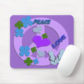 Peace Sign Mousepad Muismat (Met muis)