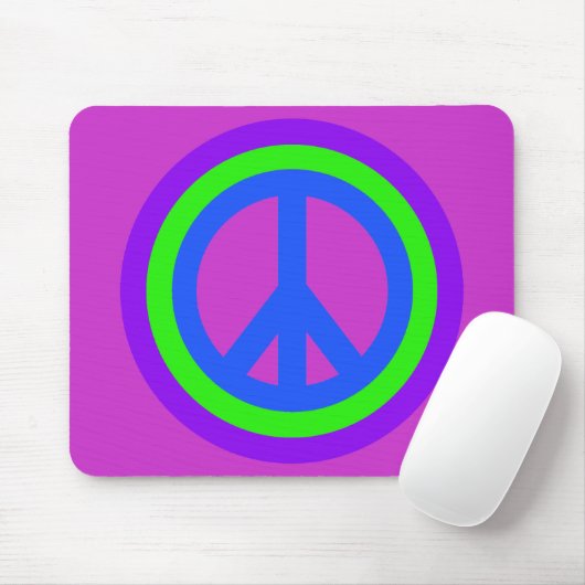 Peace Sign Mousepad Muismat (Met muis)