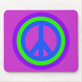 Peace Sign Mousepad Muismat (Voorkant)