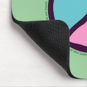 Peace Sign Mousepad Muismat (Hoek)
