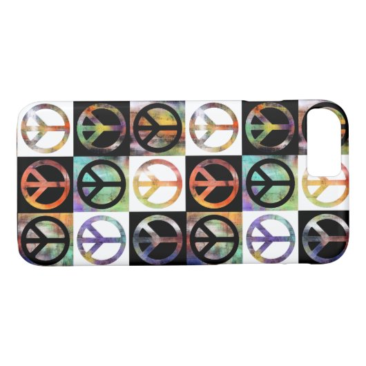 Peace Sign-mozaïek Case-Mate iPhone Case (Achterkant (Horizontaal))