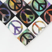Peace Sign-mozaïek Fleece Deken (Hoek)
