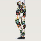Peace Sign-mozaïek Leggings (Links)