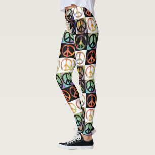 Peace Sign-mozaïek Leggings