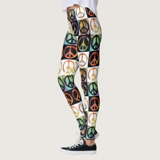 Peace Sign-mozaïek Leggings
