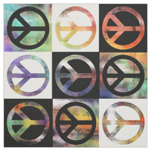 Peace Sign-mozaïek Stof