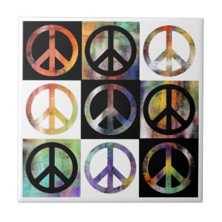 Peace Sign-mozaïek Tegeltje