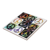 Peace Sign-mozaïek Tegeltje (Zijkant)