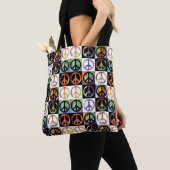 Peace Sign-mozaïek Tote Bag (Dichtbij)