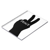 PEACE SIGN NOTITIEBOEK (Linkerzijde)