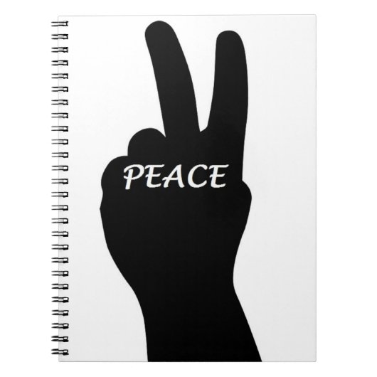 PEACE SIGN NOTITIEBOEK (Voorkant)