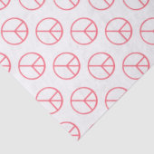 Peace Sign Orange Groovy Retro Fun Tissuepapier (Detail)