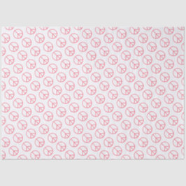 Peace Sign Orange Groovy Retro Fun Tissuepapier