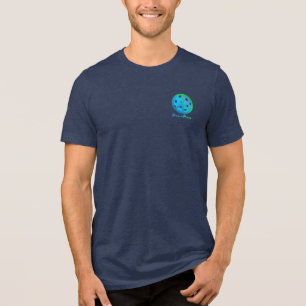 Peace sign pickleball mannen t-shirt Tri-Blend shi