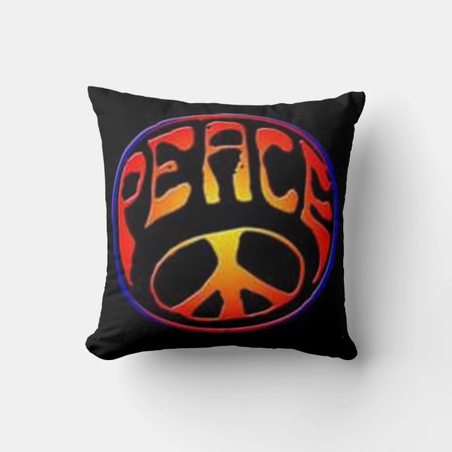 Peace Sign Pillow Kussen (Voorkant)