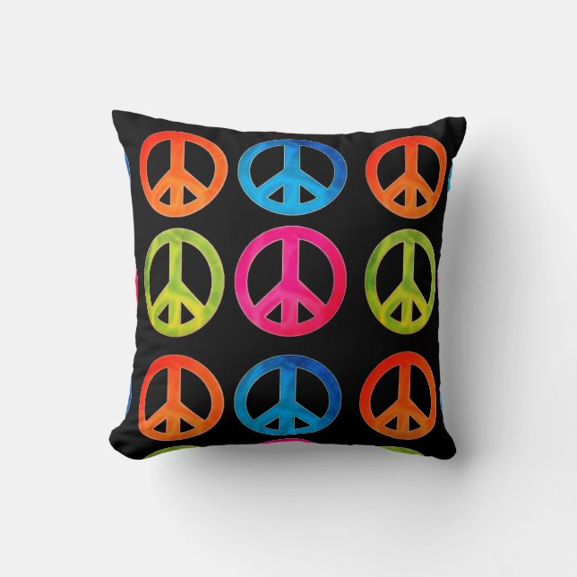 Peace Sign Pillow Kussen (Voorkant)