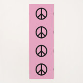 PEACE SIGN PINK YOGA MATS YOGAMAT (Voorkant)
