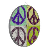 Peace Sign Pop Art Dartbord (Voorkant Links)