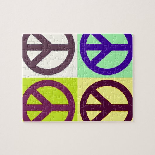 Peace Sign Pop Art Legpuzzel (Horizontaal)