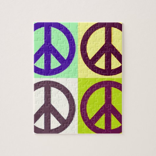 Peace Sign Pop Art Legpuzzel (Verticaal)
