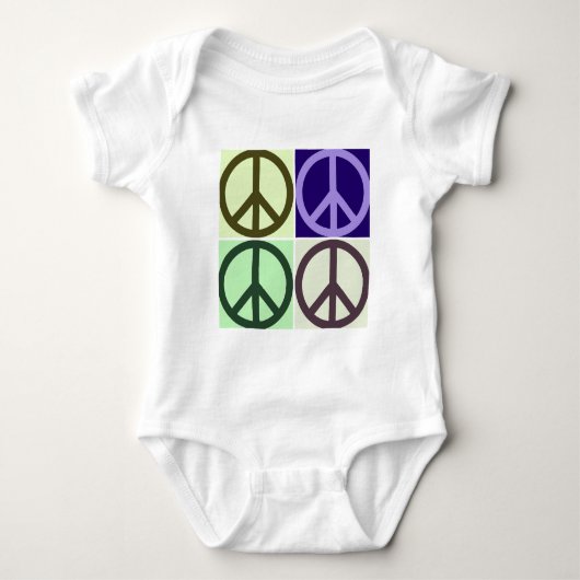 Peace Sign Pop Art Romper (Voorkant)