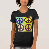 Peace Sign Pop Art T-shirt (Voorkant)