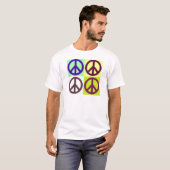 Peace Sign Pop Art T-shirt (Voorkant volledig)