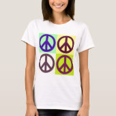 Peace Sign Pop Art T-shirt (Voorkant)