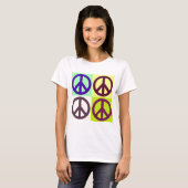 Peace Sign Pop Art T-shirt (Voorkant volledig)