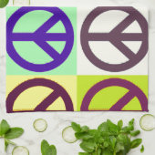 Peace Sign Pop Art Theedoek (Gevouwen)