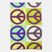 Peace Sign Pop Art Theedoek (Verticaal)