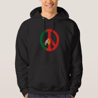 Peace Sign Portugal Flag Hoodie