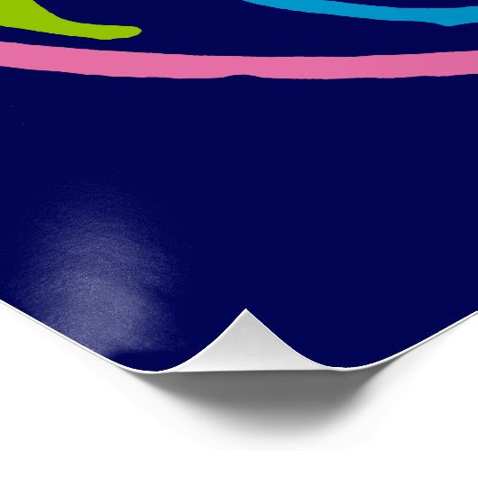 Peace Sign Psychedelic Hippie Style Poster (Hoek)